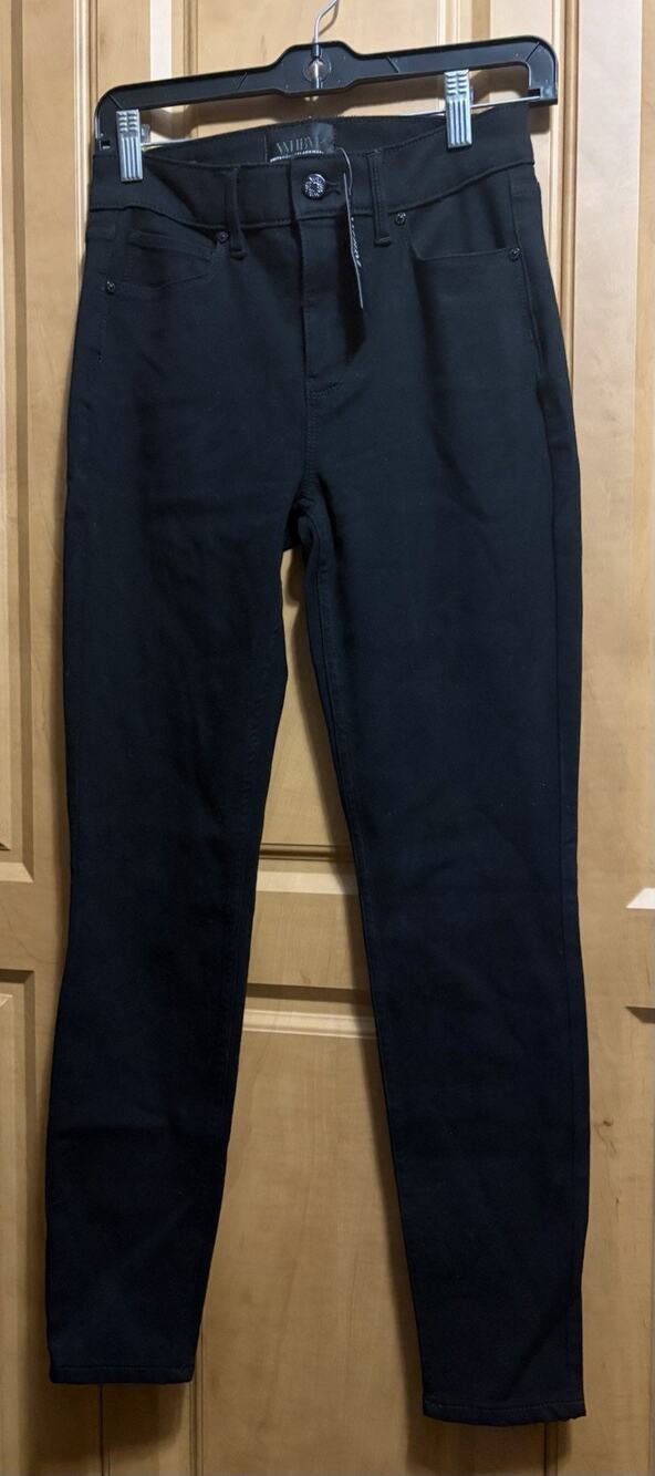 White House Black Market Sculpt High Rise Skinny Ankle Jeans Black, Size 2 $110